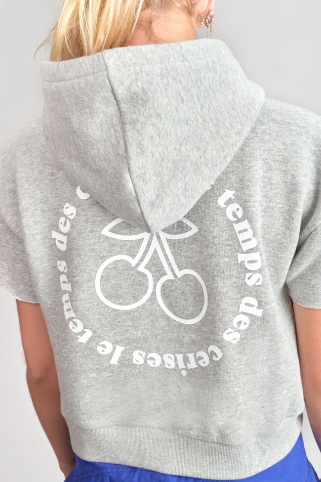 Grey Yumagi cropped sweatshirt