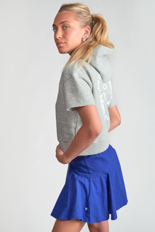 Grey Yumagi cropped sweatshirt