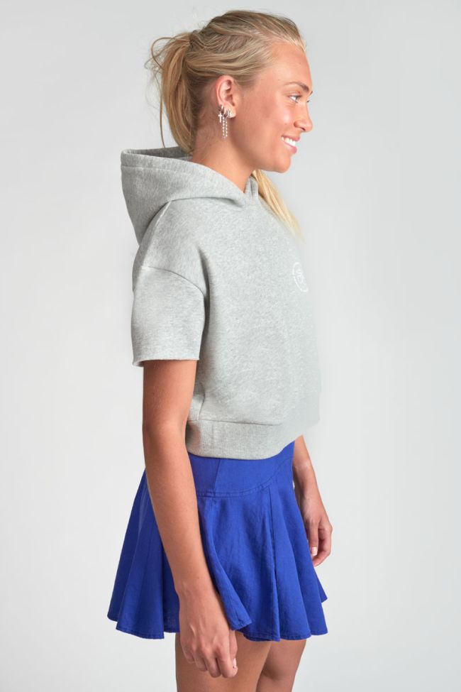 Grey Yumagi cropped sweatshirt