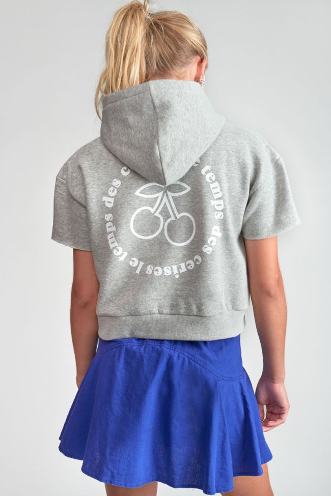 Grey Yumagi cropped sweatshirt