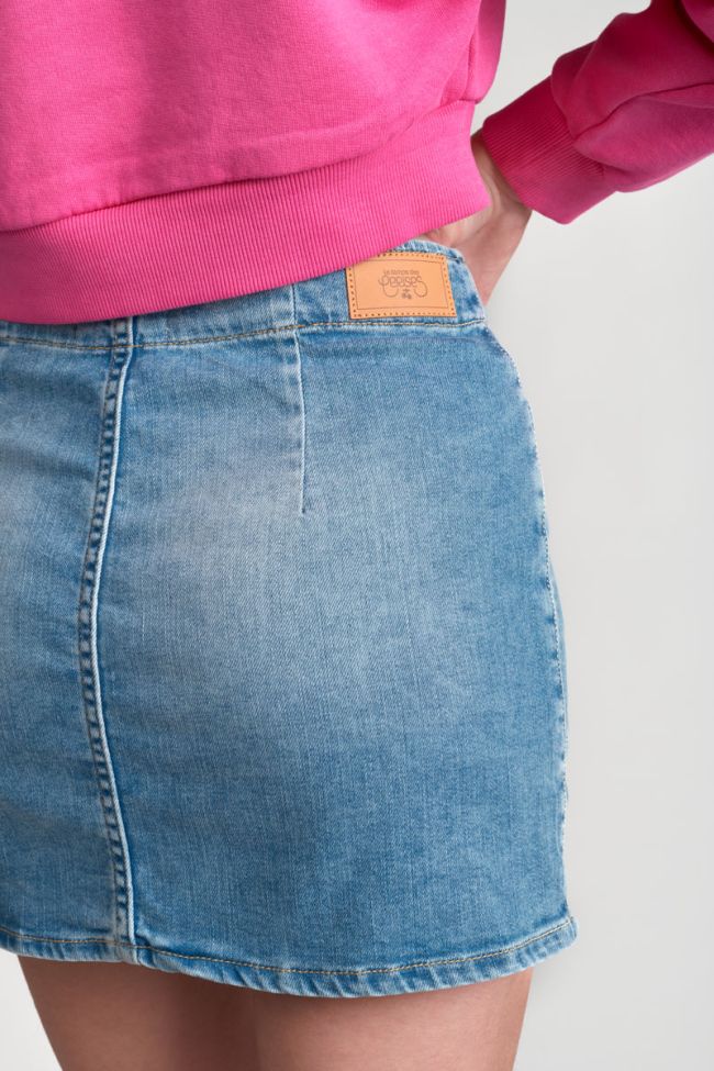 Faded blue denim Zaza skirt