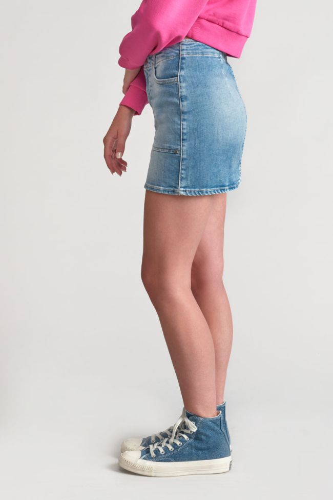 Faded blue denim Zaza skirt