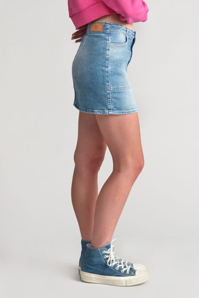 Faded blue denim Zaza skirt
