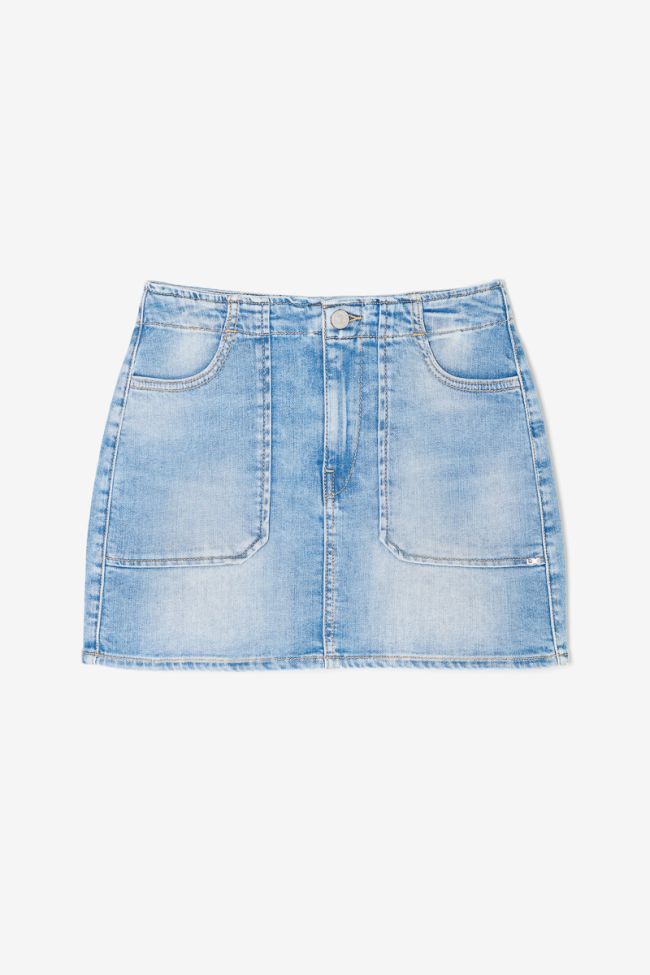 Faded blue denim Zaza skirt