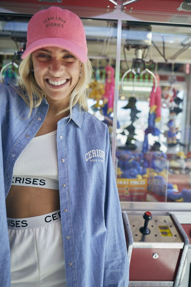 Blue denim Ziagi oversized shirt