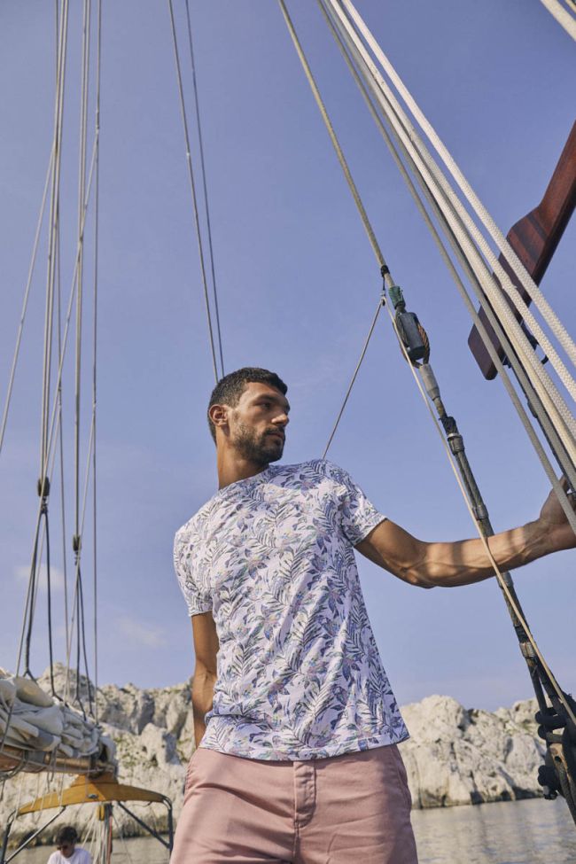 Tropical pattern Abel t-shirt