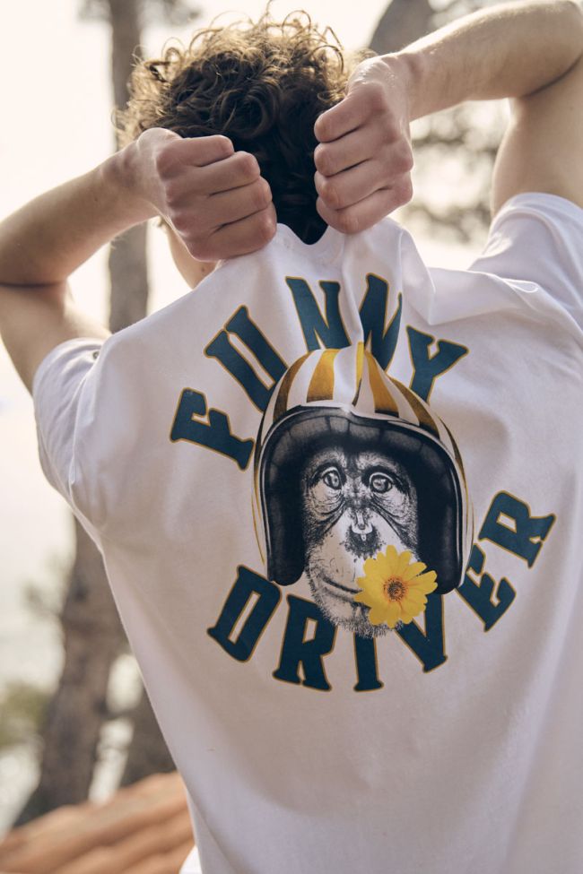 White printed Boyle t-shirt