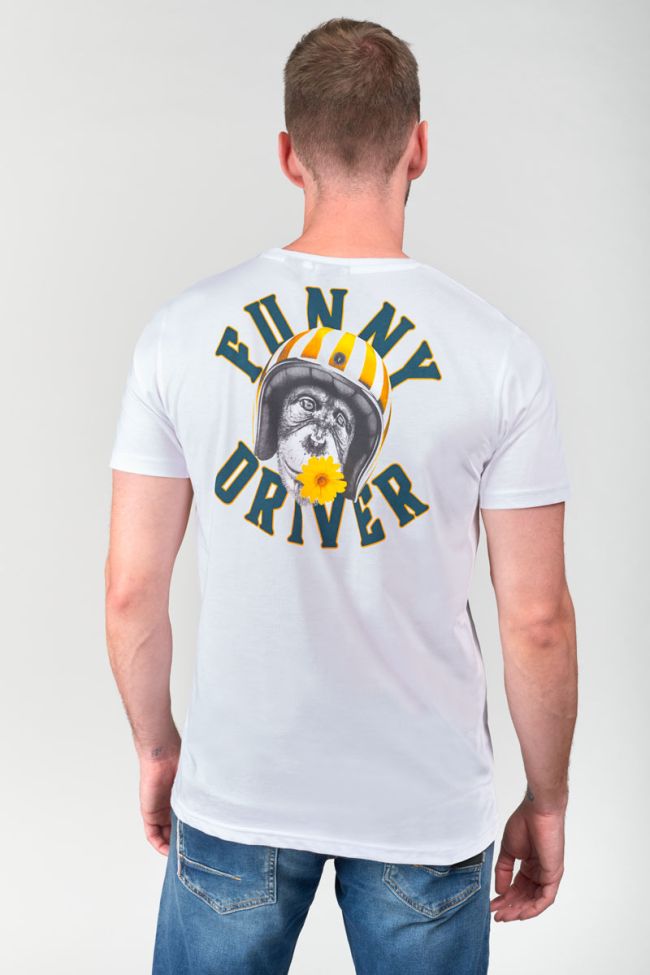 White printed Boyle t-shirt