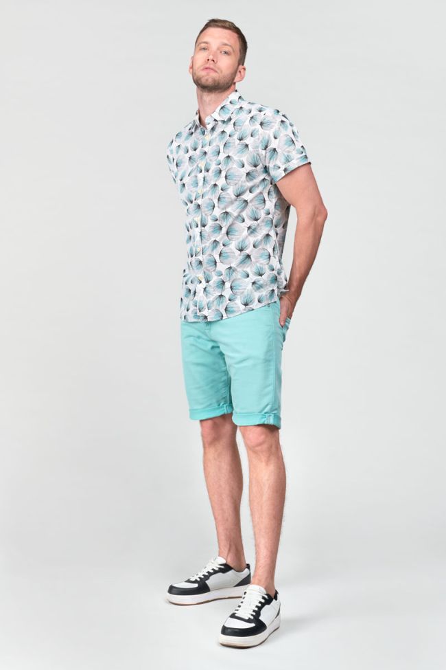 White leaf pattern Bremo shirt