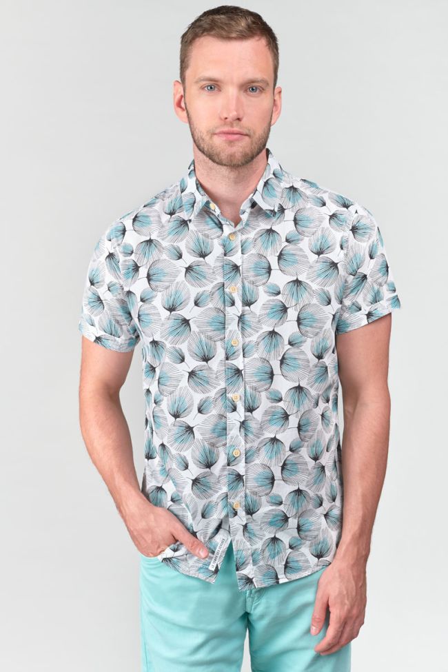 White leaf pattern Bremo shirt