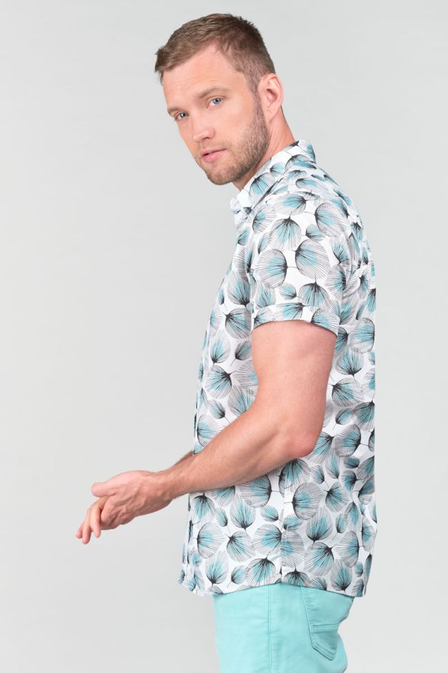 White leaf pattern Bremo shirt