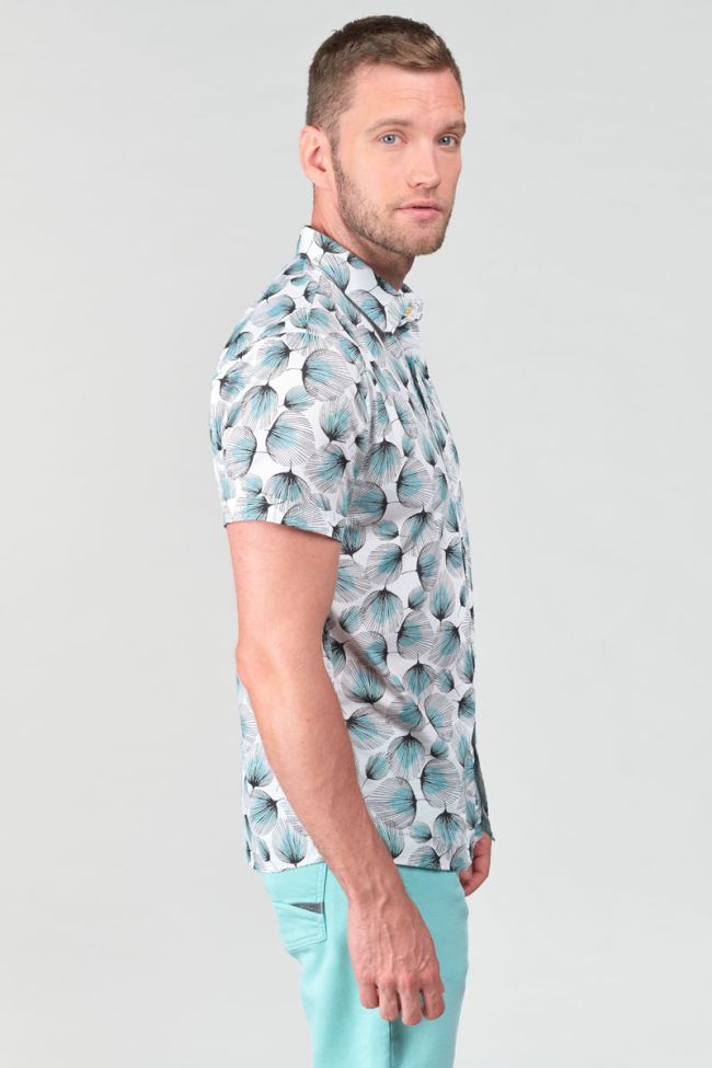 White leaf pattern Bremo shirt