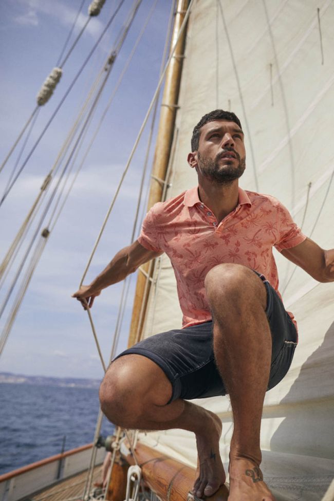 Fezur palm tree polo shirt