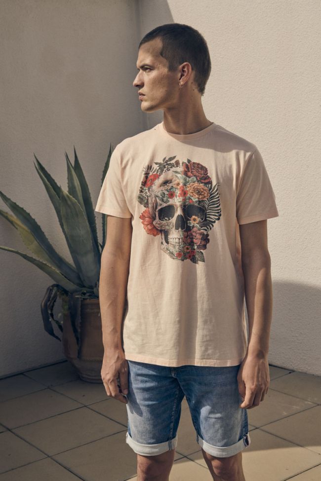 Light orange printed Linetti t-shirt