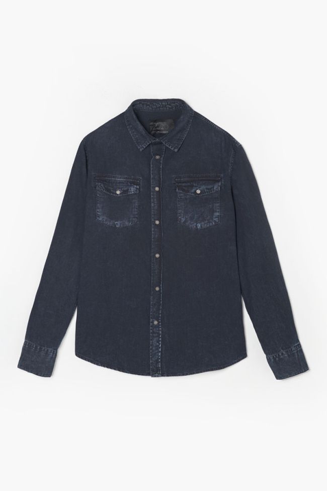Faded blue-black denim Pedro shirt