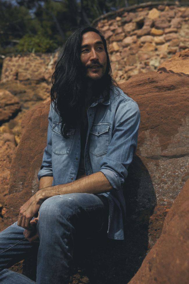 Faded blue denim Pedro shirt