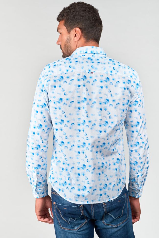 Blue and white floral Rasel shirt