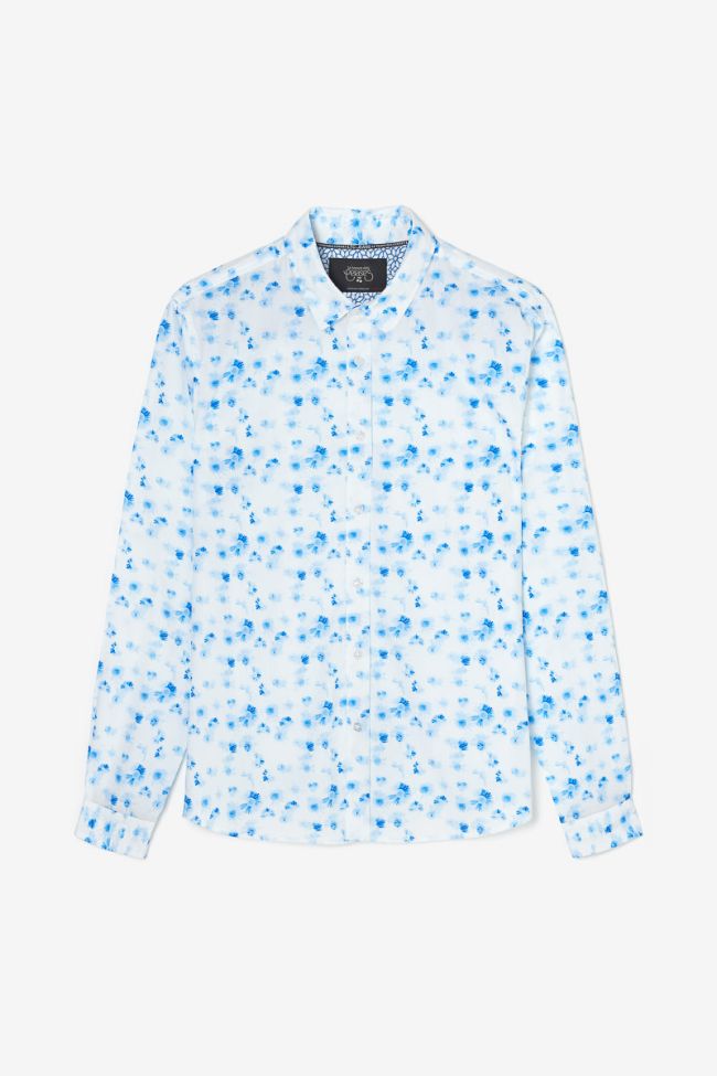 Blue and white floral Rasel shirt