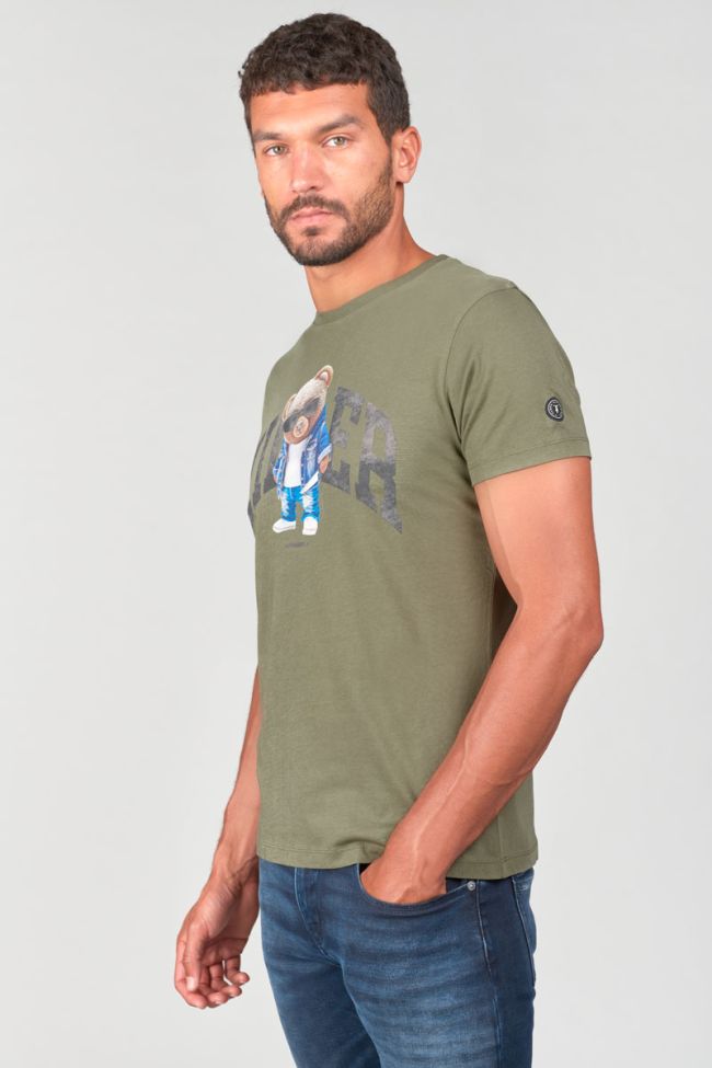 Khaki printed Ray t-shirt