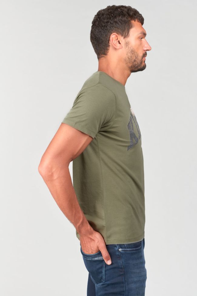 Khaki printed Ray t-shirt
