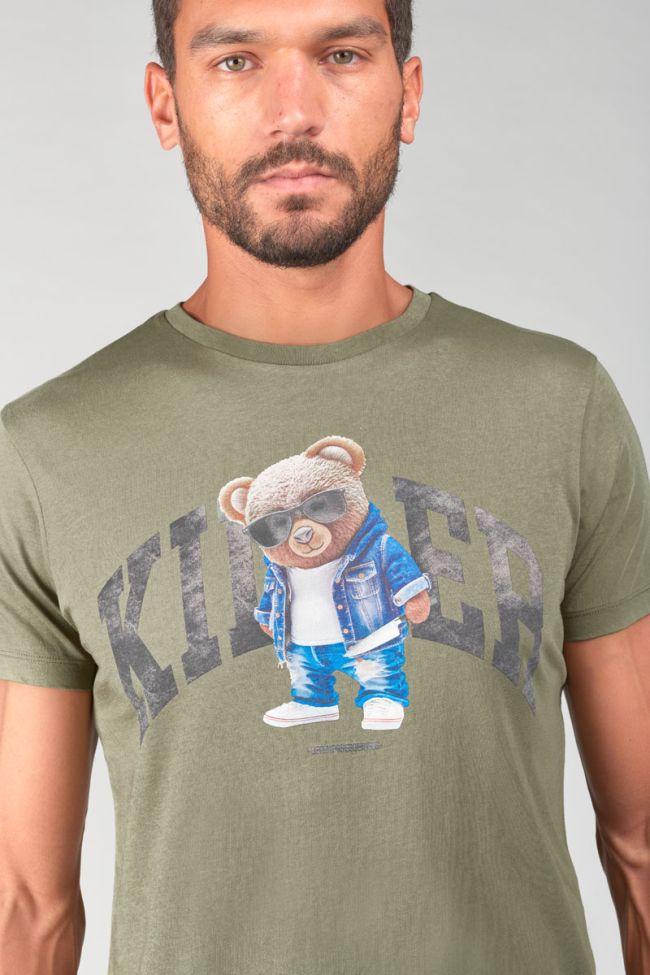 Khaki printed Ray t-shirt