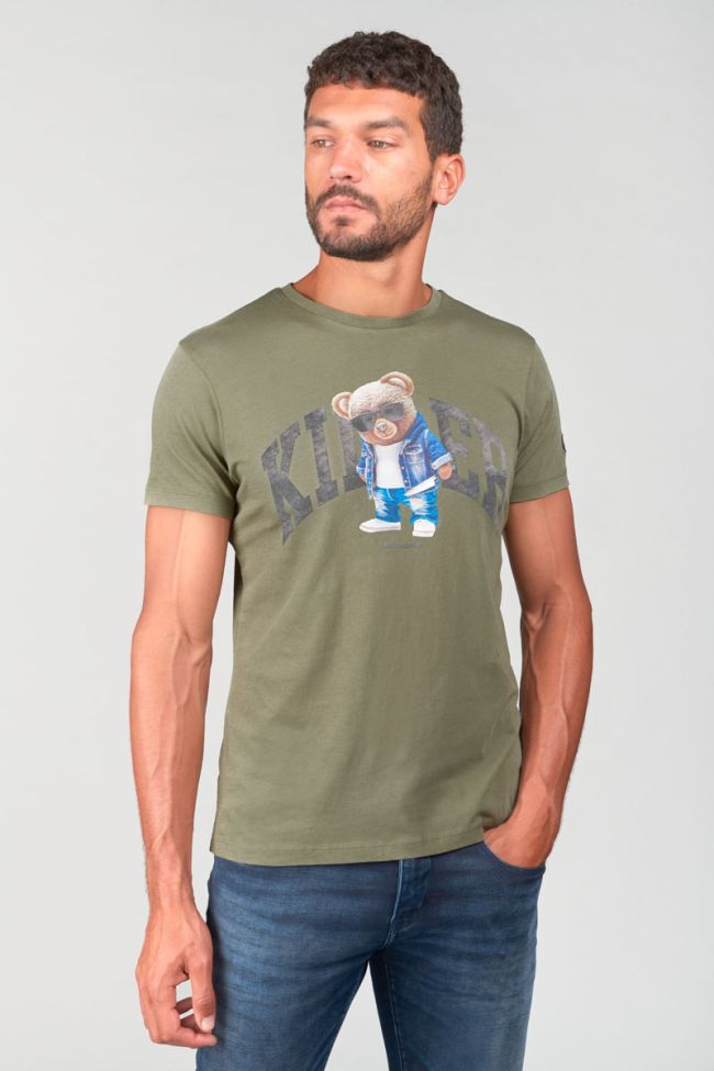 Khaki printed Ray t-shirt