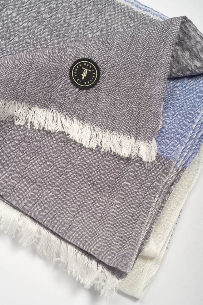 Cream striped Rodel scarf