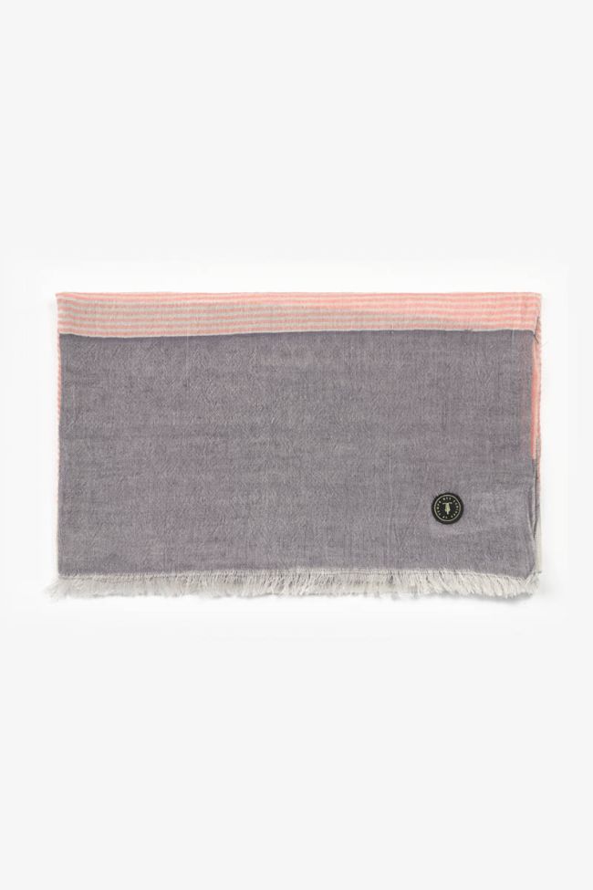 Salmon striped Rodel scarf