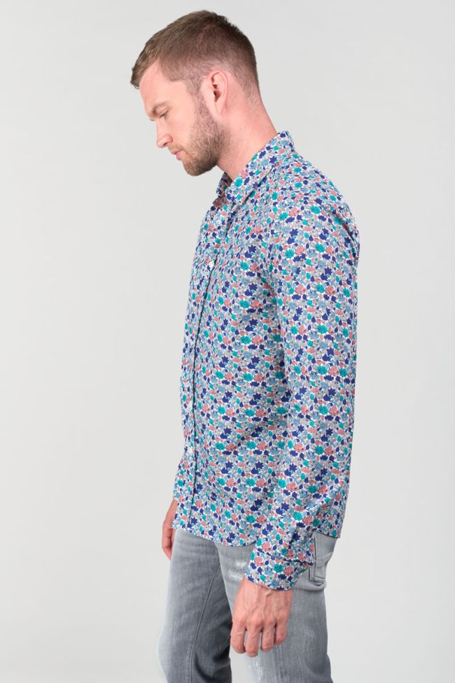 White leaf patterned Rubis shirt