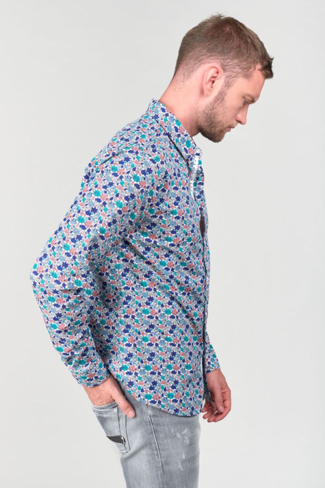 White leaf patterned Rubis shirt