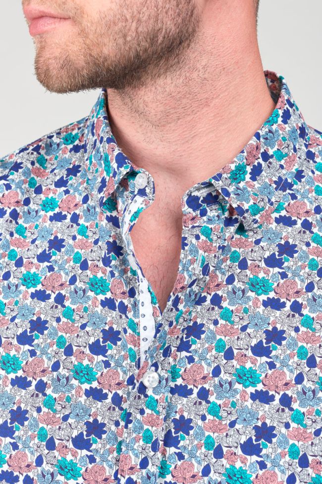 White leaf patterned Rubis shirt