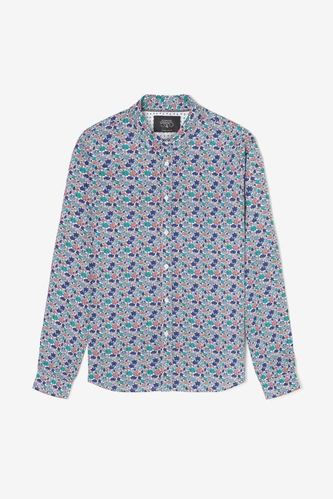 White leaf patterned Rubis shirt