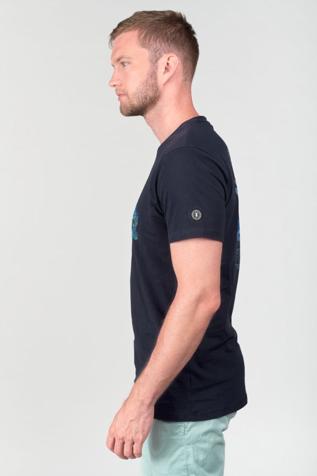Navy blue printed Santiago t-shirt