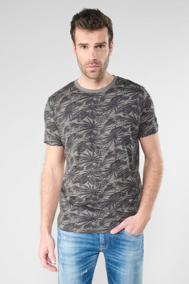 Grey tropical pattern Vezir t-shirt