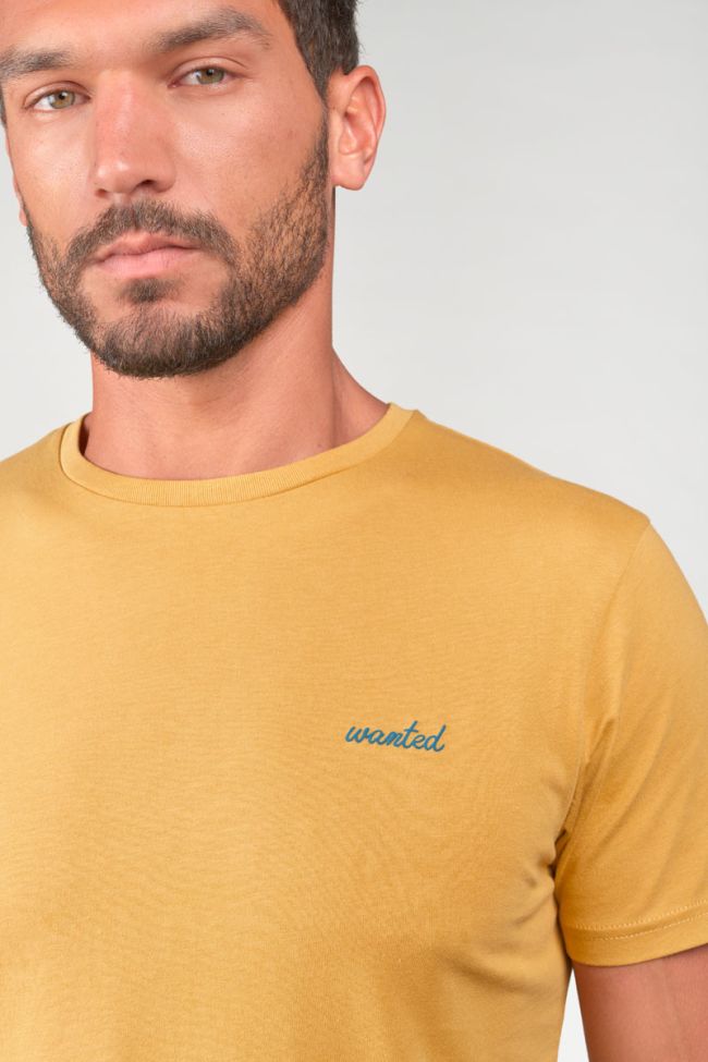 Mustard yellow printed Wunth t-shirt