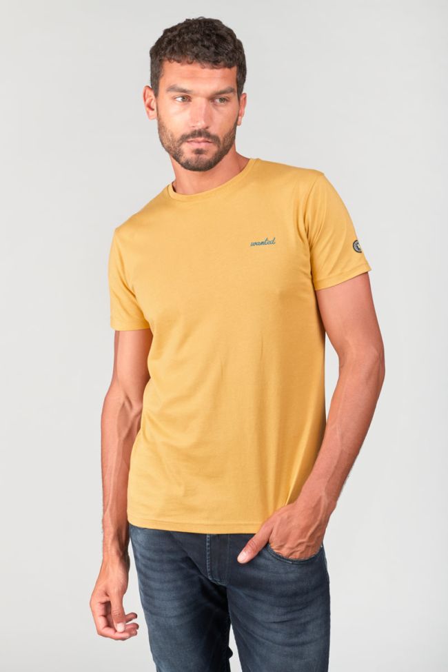 Mustard yellow printed Wunth t-shirt