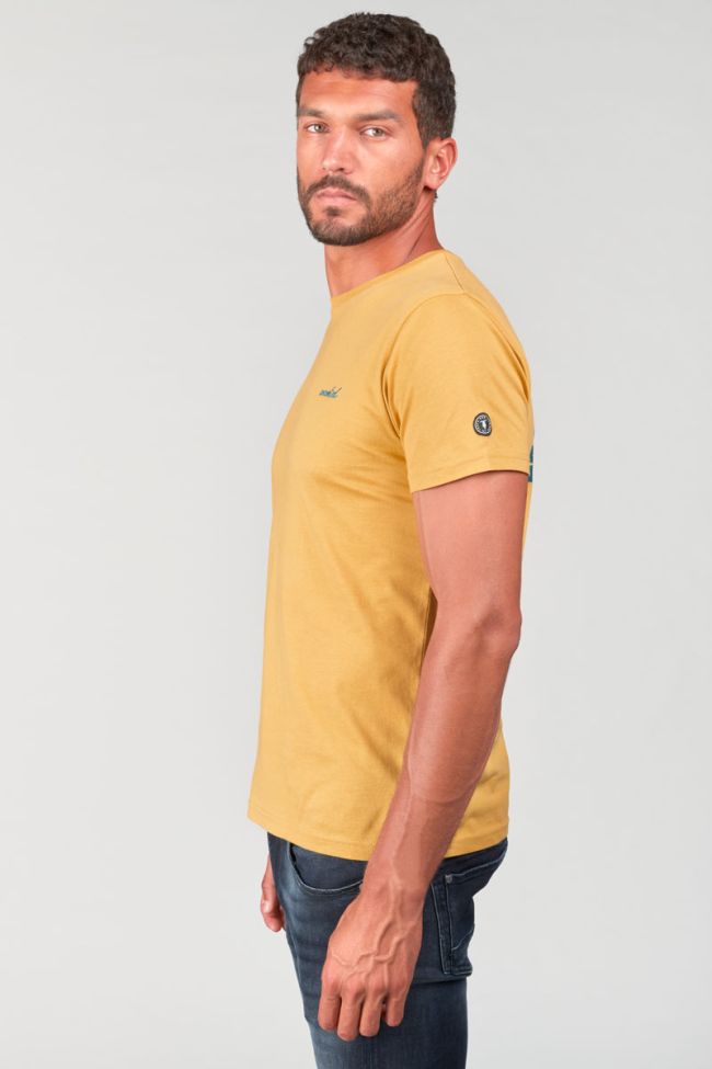 Mustard yellow printed Wunth t-shirt