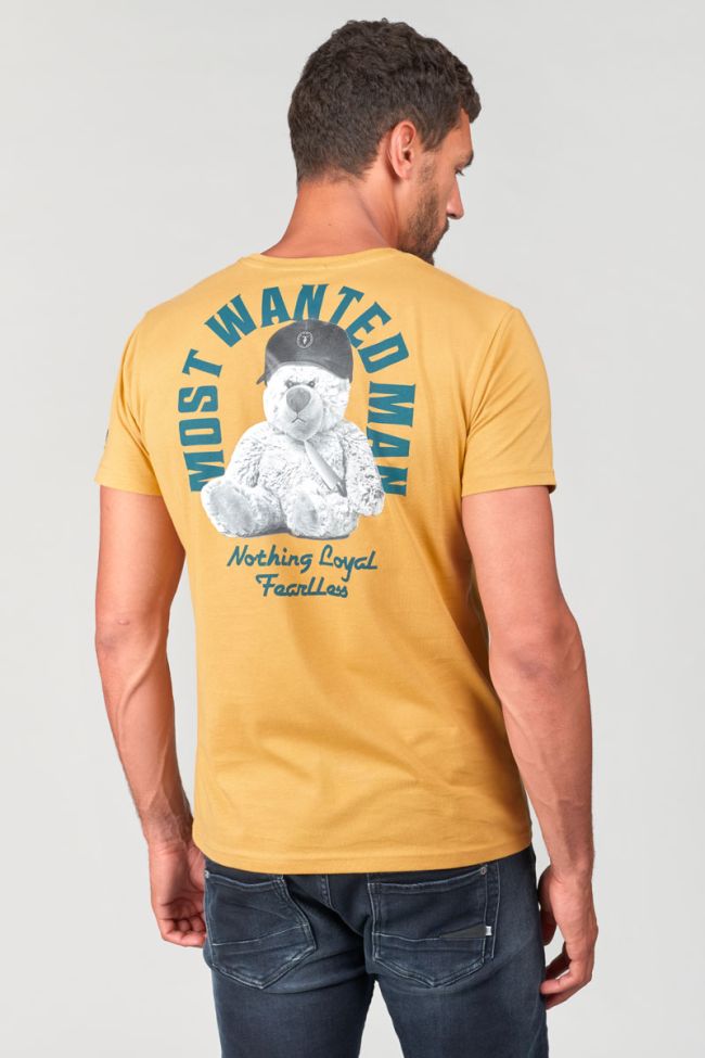 Mustard yellow printed Wunth t-shirt