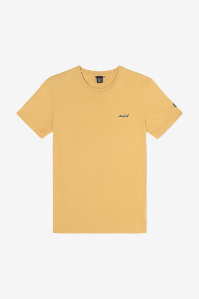Mustard yellow printed Wunth t-shirt