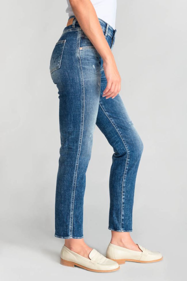 Jeans 400/17 mom Quers taille haute 7/8ème destroy bleu N°3