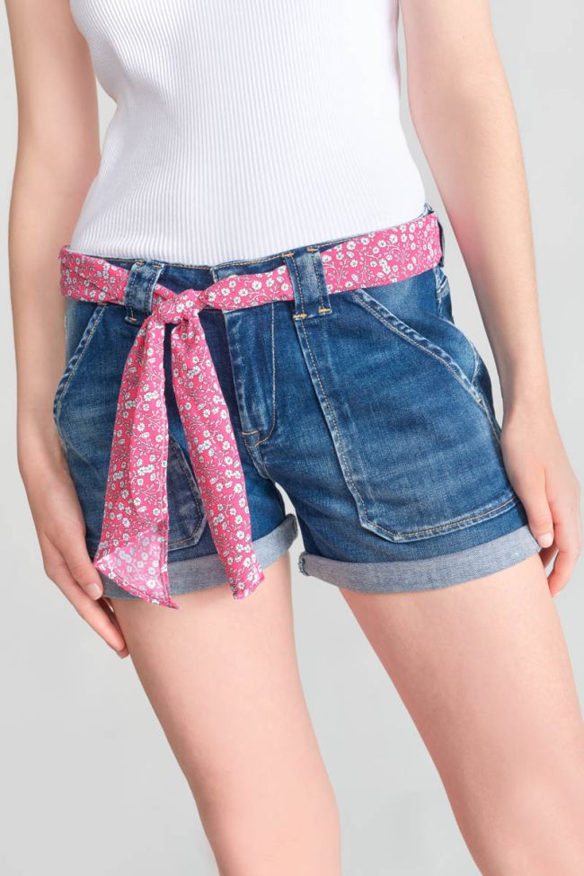 Dark blue denim Bloom shorts