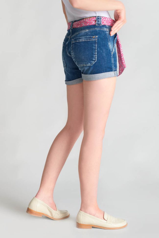 Dark blue denim Bloom shorts