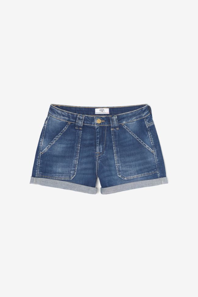 Dark blue denim Bloom shorts