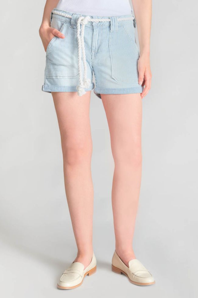 Blue and white striped Bloom shorts