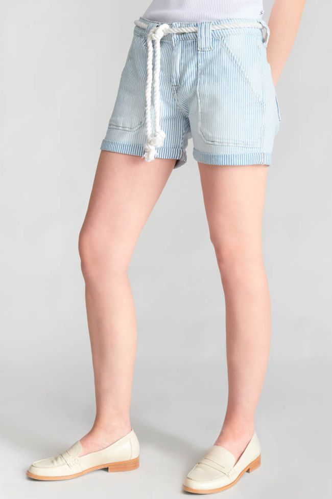 Blue and white striped Bloom shorts