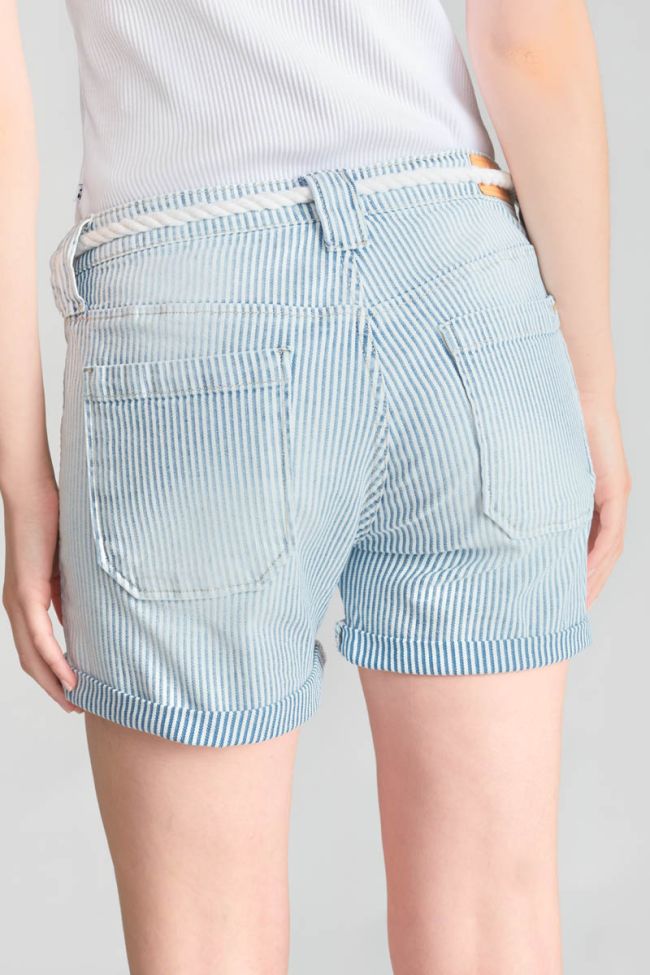 Blue and white striped Bloom shorts