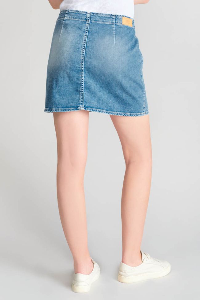 Faded blue denim Calzan skirt
