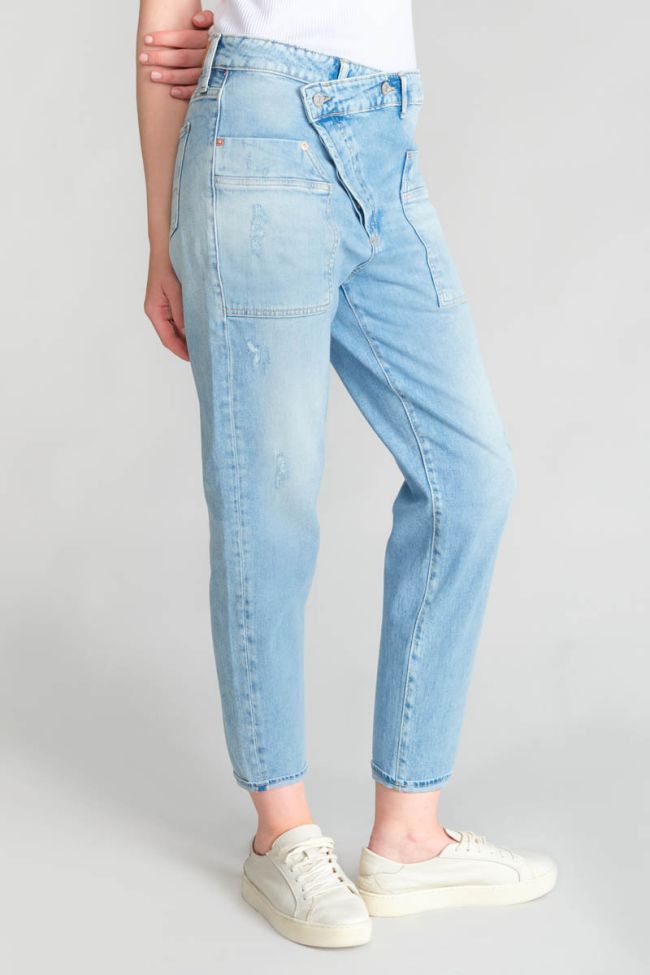 Jeans boyfit Cosy Pocket 7/8th destroy blue N°5