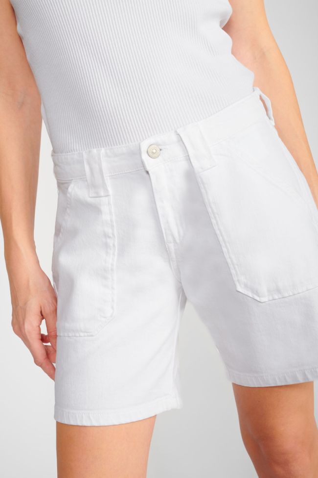 Goudes white denim shorts