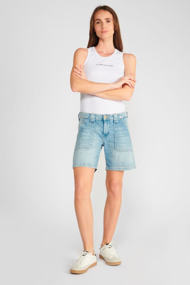 Goudes blue denim shorts